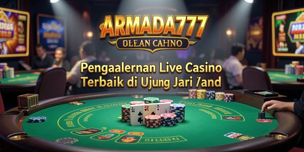 Tampilan gameplay Live Casino yang menarik dan interaktif di ARMADA777.