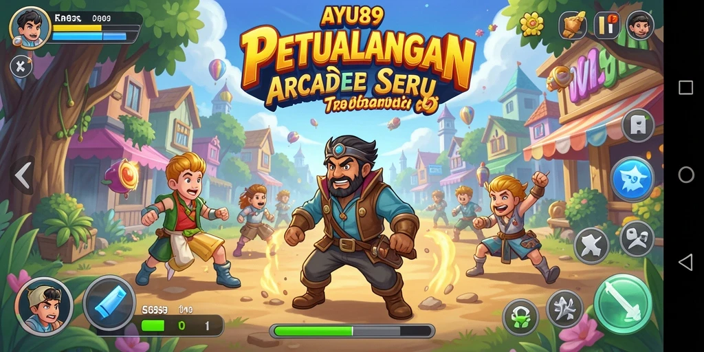 Tampilan gameplay AYU89 yang penuh aksi dan tantangan arcade.