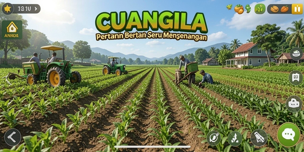 Gameplay seru bertani dan mengelola ladang di CUANGILA.