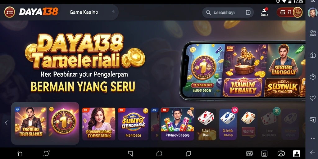 Tampilan menarik dari gameplay Kasino di aplikasi DAYA138.