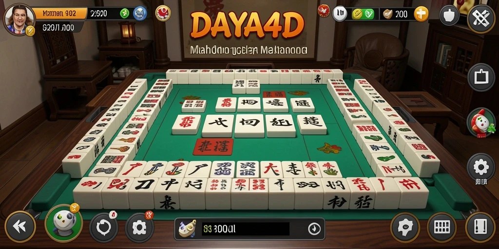 Tampilan gameplay Mahjong yang menarik di DAYA4D.