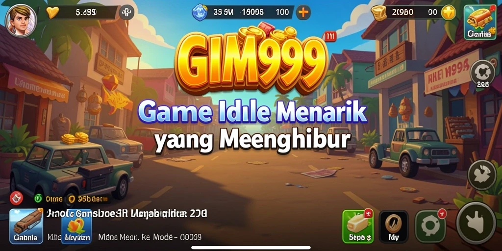 Tampilan gameplay GIM999 yang menarik dan penuh warna.