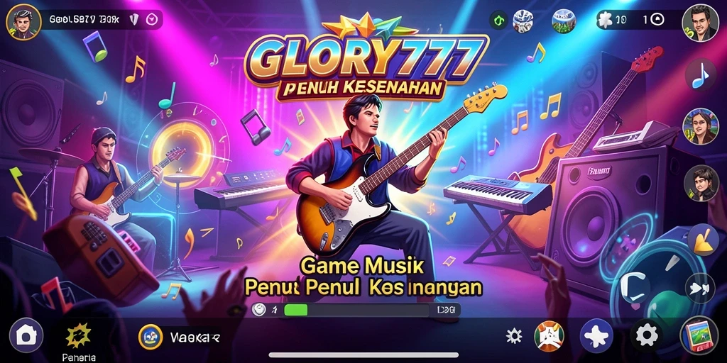 Tampilan gameplay GLORY777 yang seru dan penuh warna.