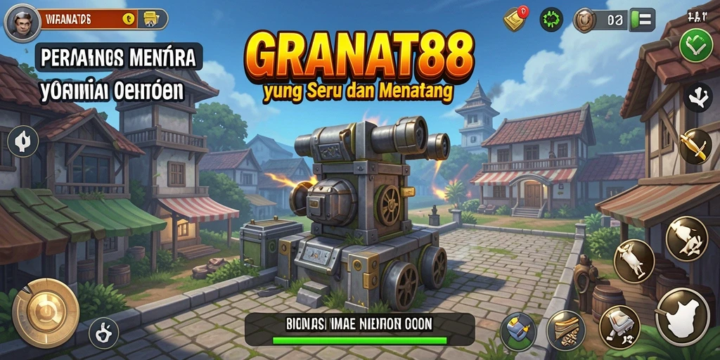 Tampilan gameplay yang intens dan strategis di GRANAT88.