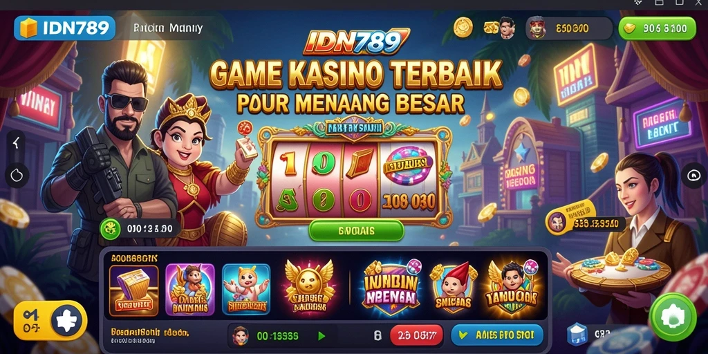 Screenshot IDN789 menampilkan gameplay seru dalam permainan Kasino.
