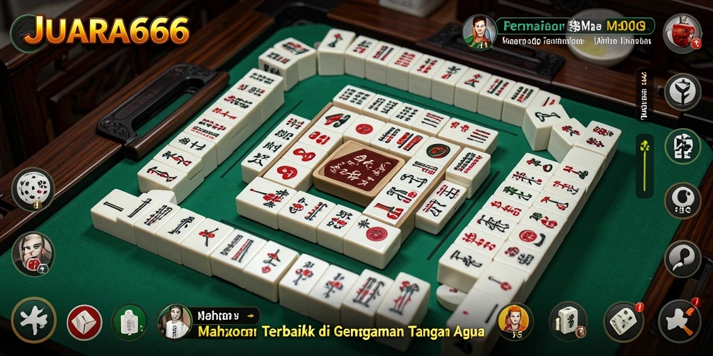 Screenshot JUARA666 menunjukkan serunya bermain Mahjong dengan grafis memukau.