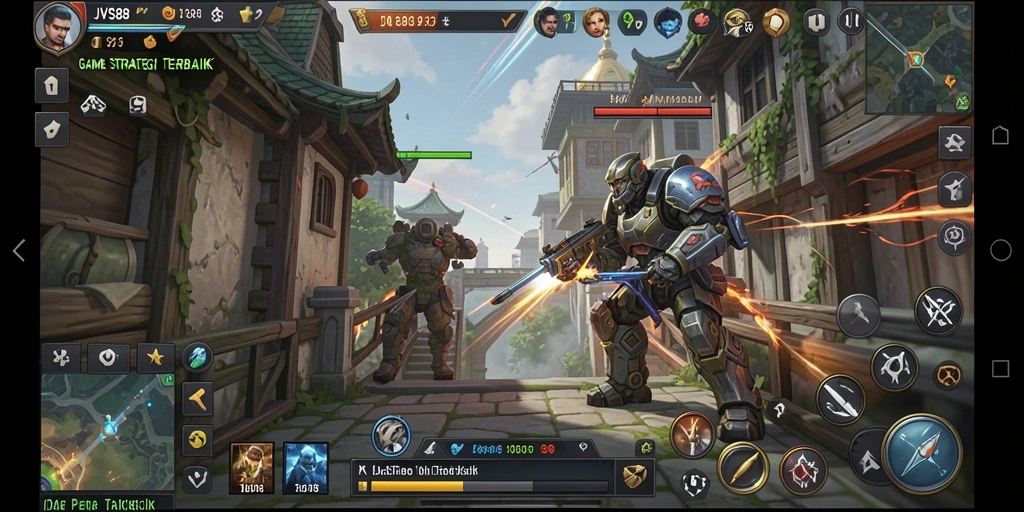 Tangkapan layar memperlihatkan intensitas gameplay dalam JVS88.