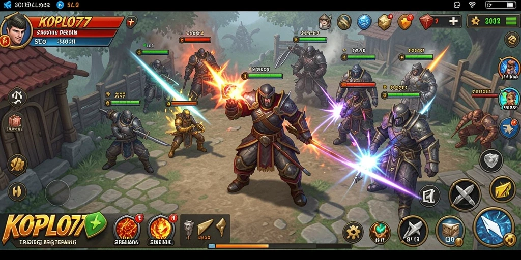 Screenshot gameplay KOPLO77 menampilkan aksi strategi intens.