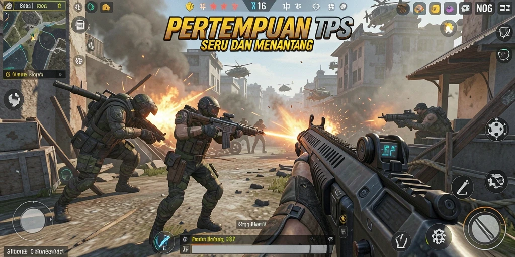 Tangkapan layar yang menampilkan pertempuran mendebarkan dalam N06.