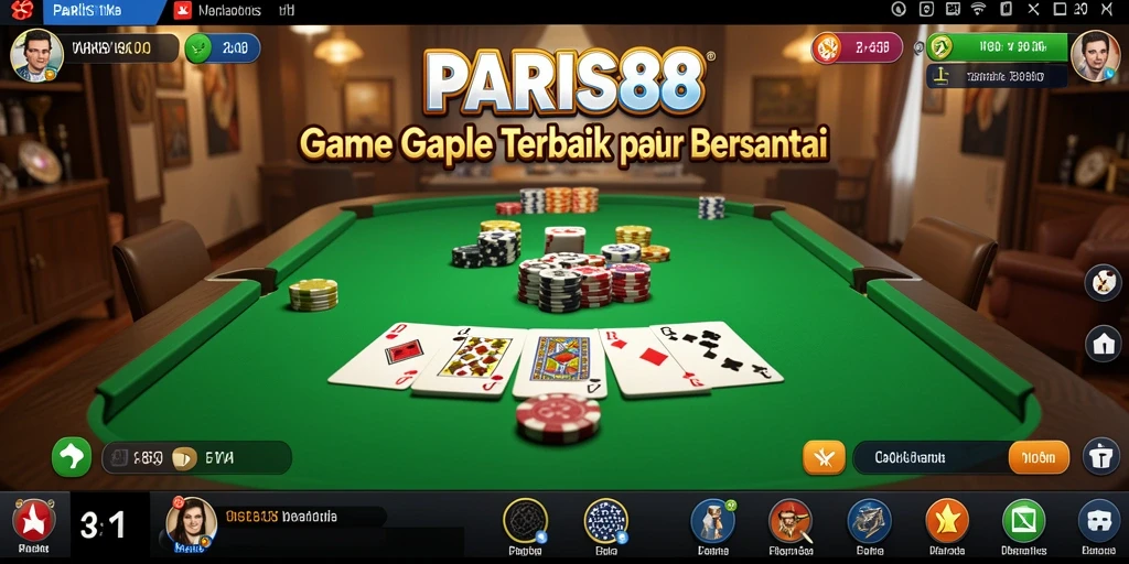 Tampilan gameplay seru dalam PARIS88 dengan teman-teman.