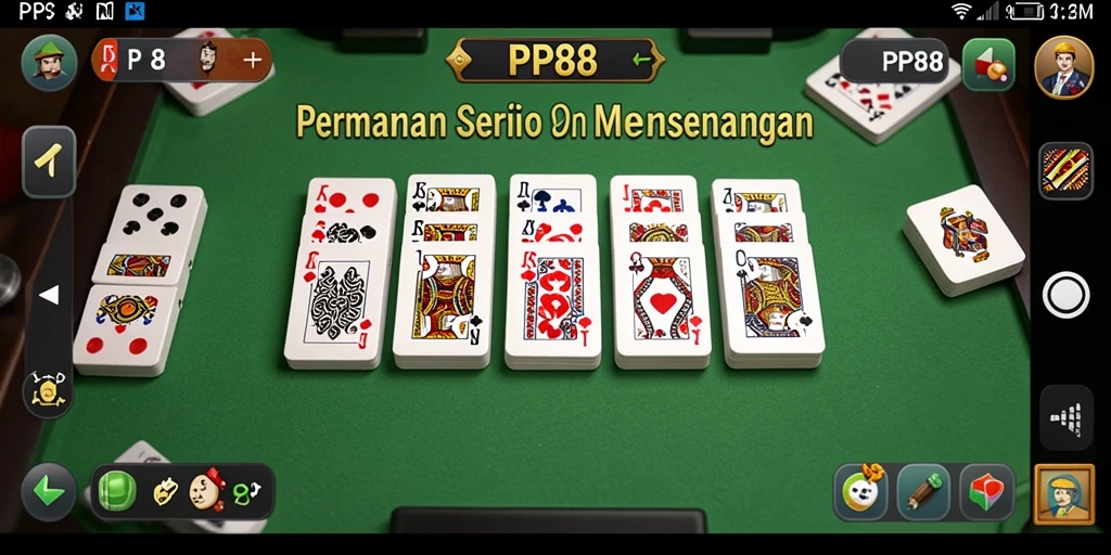 Gameplay seru Domino di PP88 dengan teman-teman.