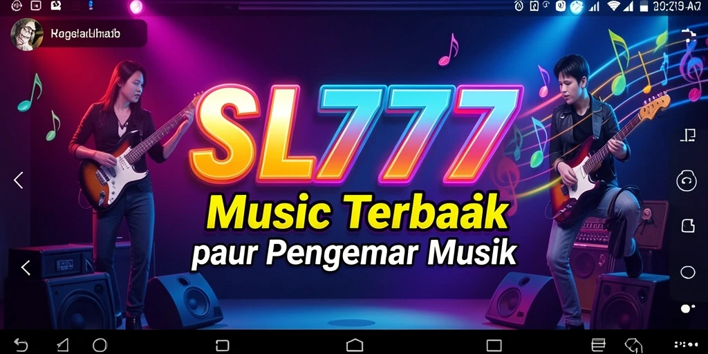Tampilan screenshot game SL777 dengan gameplay musik yang seru.