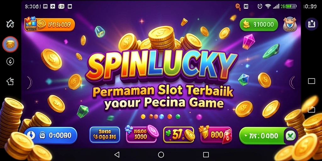 Gameplay menarik SPINLUCKY dengan grafis slot yang berwarna.
