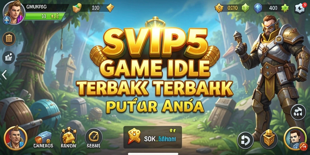 Screenshot SVIP5 menunjukkan karakter dalam aksi Idle yang menarik.