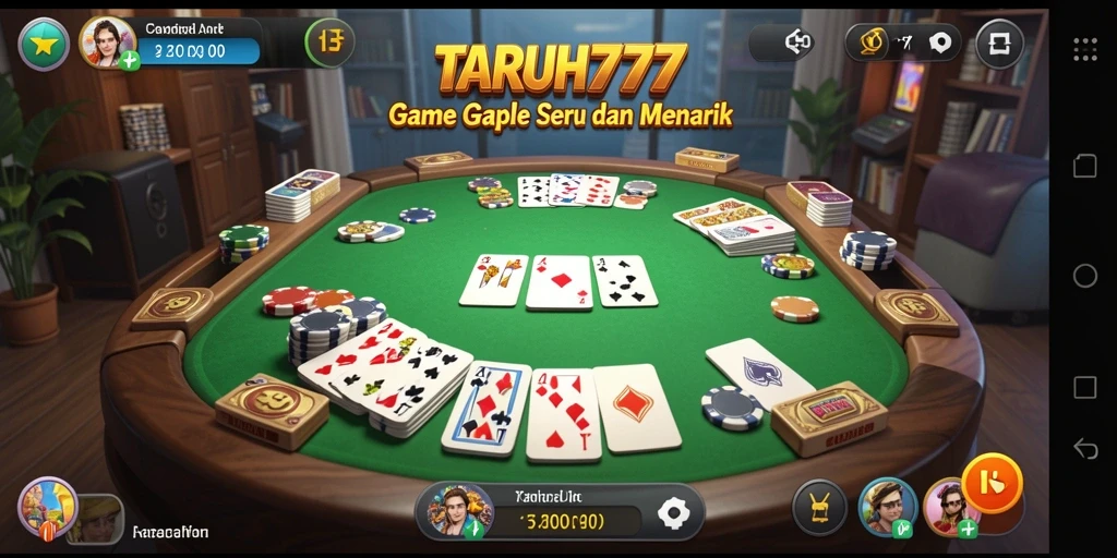 Tampilan gameplay Gaple yang menarik di TARUH777.