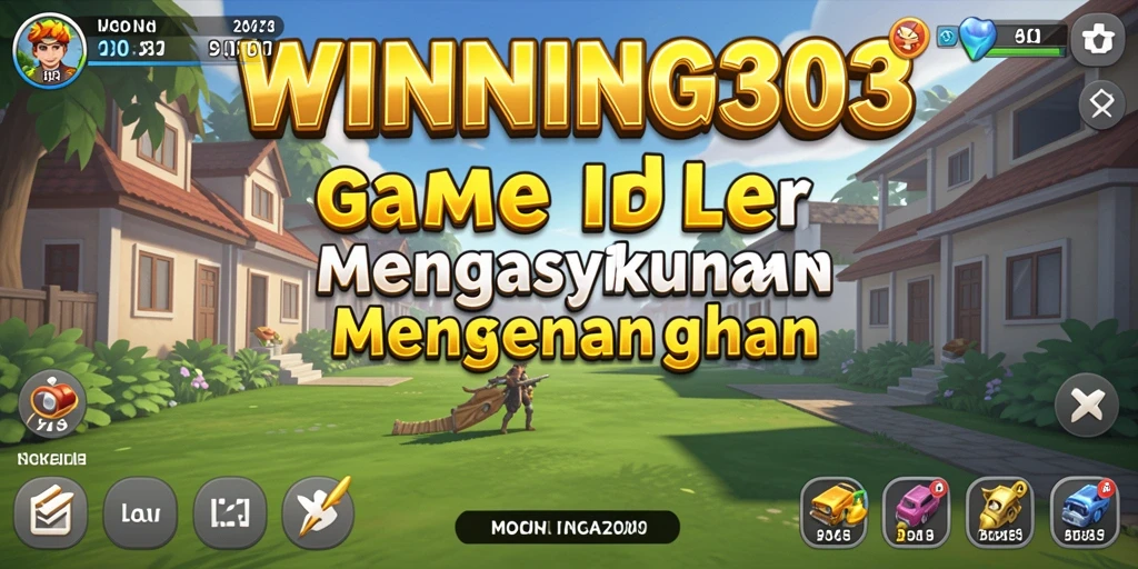 Tampilan gameplay utama <strong>WINNING303</strong> yang menunjukkan mekanisme Idle yang menarik.