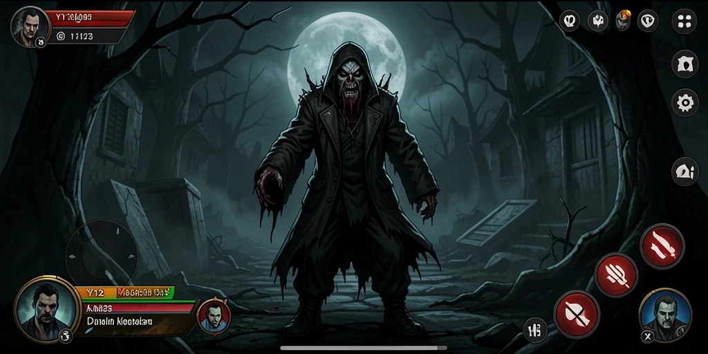 Gameplay menyeramkan dengan suasana kegelapan yang mencekam.